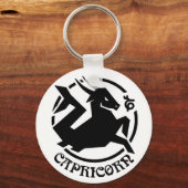 Capricorn Zodiac Sign Sleutelhanger (Voorkant)