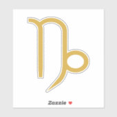 Capricorn Zodiac Sign Sticker (Vel)