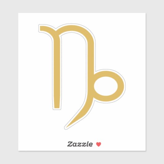 Capricorn Zodiac Sign Sticker (Vel)