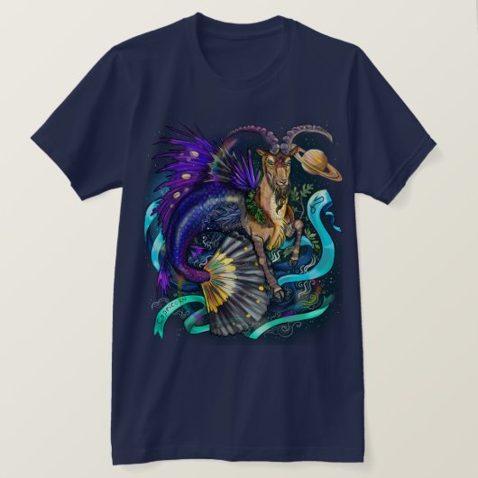 Capricorn Zodiac Sign T-shirt (Design voorkant)