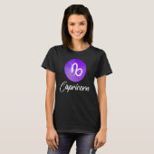 Capricorn Zodiac Sign T-shirt (Voorkant volledig)