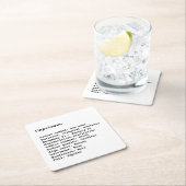 Capricorn Zodiac Sign zwart-wit Astrologie Kartonnen Onderzetters (Insitu)