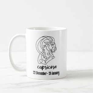 Capricorn, Zodiac Signs Koffiemok