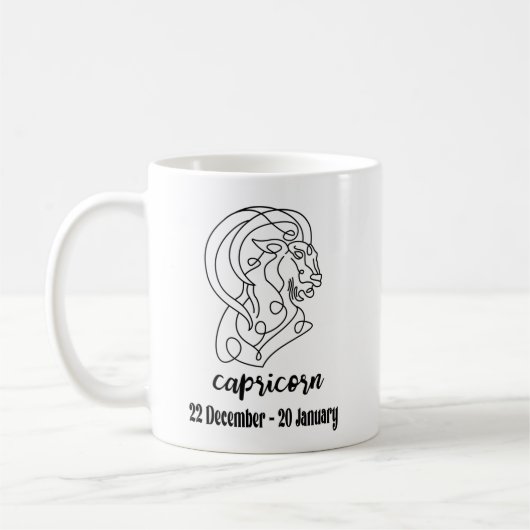 Capricorn, Zodiac Signs Koffiemok (Links)