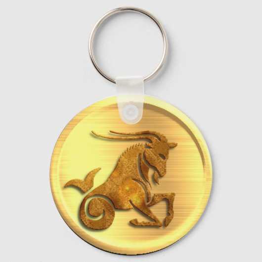 Capricorn Zodiac Sleutelhanger (Voorkant)
