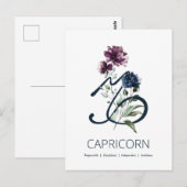 Capricorn Zodiac Star Sign Briefkaart (Voorkant / Achterkant)