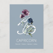 Capricorn Zodiac Star Sign Briefkaart (Voorkant)