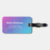 Capricorn Zodiac Star Sign Horoscope Constellatie Bagagelabel (Achterkant horizontaal)