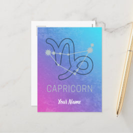 Capricorn Zodiac Star Sign Horoscope Constellatie Feestdagenkaart
