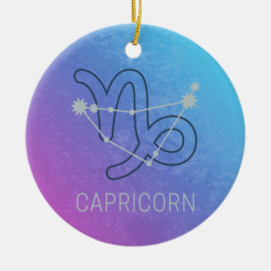 Capricorn Zodiac Star Sign Horoscope Constellatie Keramisch Ornament
