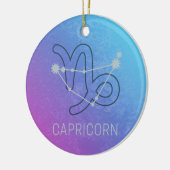 Capricorn Zodiac Star Sign Horoscope Constellatie Keramisch Ornament (Links)