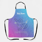 Capricorn Zodiac Star Sign Horoscope Constellatie Schort (Voorkant)