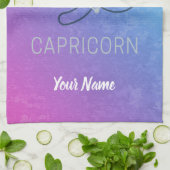 Capricorn Zodiac Star Sign Horoscope Constellatie Theedoek (Gevouwen)