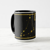 Capricorn Zodiac Star Sign Mok (Voorkant links)