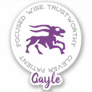 Capricorn Zodiac Star Sign Traits Sticker