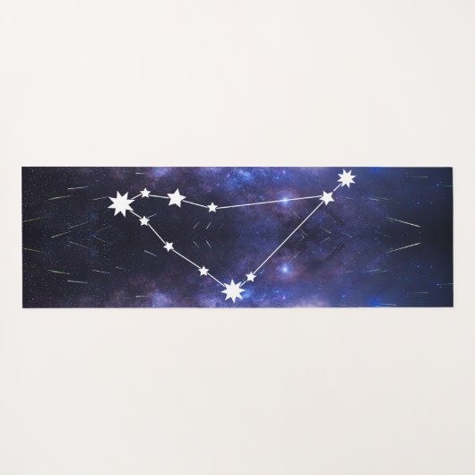 Capricorn Zodiac Star Sign Yoga Mat (Achterkant (horizontaal))