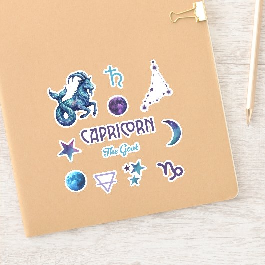 Capricorn Zodiac Sticker Collection (Notitieboek)