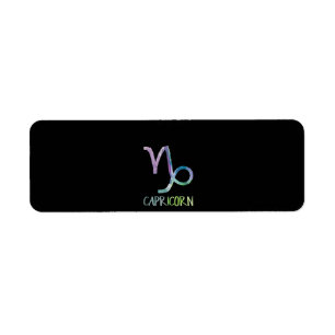 Capricorn Zodiac Symbol Astrology Zee Goat Gift Etiket
