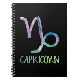 Capricorn Zodiac Symbol Astrology Zee Goat Gift Notitieboek