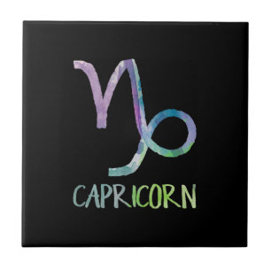 Capricorn Zodiac Symbol Astrology Zee Goat Gift Tegeltje