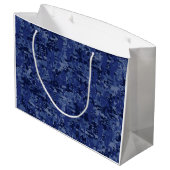 Capricorn Zodiac Symbol Blue Digital Camouflage Groot Cadeauzakje (Achterkant Gekanteld)