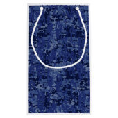 Capricorn Zodiac Symbol Blue Digital Camouflage Klein Cadeauzakje (Achterkant)