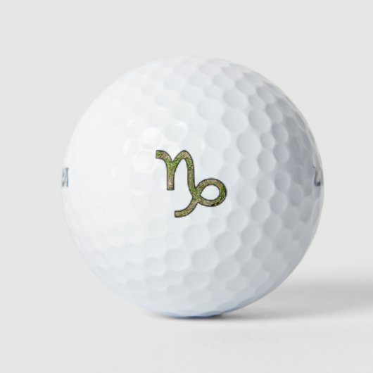 Capricorn Zodiac Symbol Element van K Yoncich Golfballen (Voorkant)