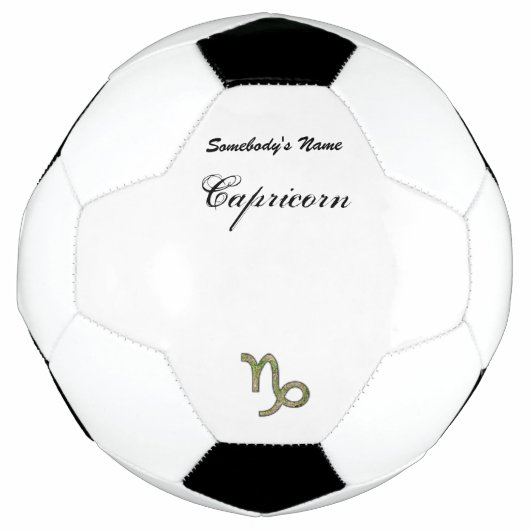 Capricorn Zodiac Symbol Element van K Yoncich Voetbal (Voorkant)