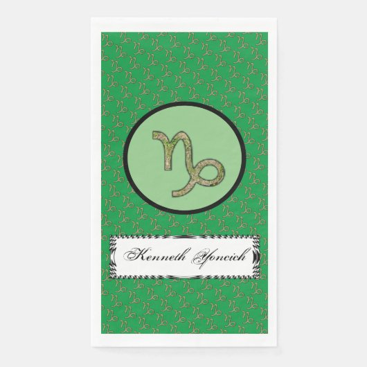 Capricorn Zodiac Symbol Element van Kenneth Yoncic Servet (Voorkant)
