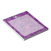 Capricorn Zodiac Symbol Fuchsia Digital Camouflage Notitieblok (Schuin)