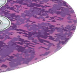 Capricorn Zodiac Symbol Fuchsia Digital Camouflage Snijplank (Hoek)