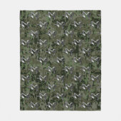 Capricorn Zodiac Symbol Green Digital Camouflage Fleece Deken (Voorkant)