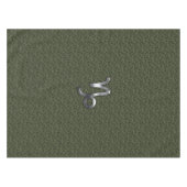 Capricorn Zodiac Symbol Green Digital Camouflage Tafelkleed (Voorkant (Horizontaal))