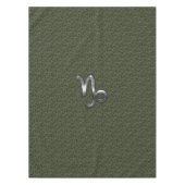 Capricorn Zodiac Symbol Green Digital Camouflage Tafelkleed (Voorkant)
