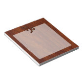 Capricorn Zodiac Symbol in Mahogany Brown Notitieblok (Schuin)