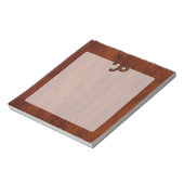 Capricorn Zodiac Symbol in Mahogany Brown Notitieblok (Linkerzijde)