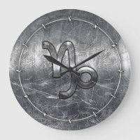 Capricorn Zodiac Symbol Industrial Style
