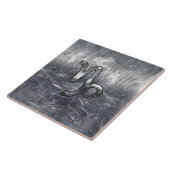 Capricorn Zodiac Symbol Industrial Style Tegeltje (Zijkant)