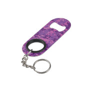 Capricorn Zodiac Symbol on Fuchsia Digital Camo Sleutelhanger Flessenopener (Achterkant Gekanteld)