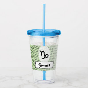Capricorn Zodiac Symbol Standard van K Yoncich Acryl Drinkbeker
