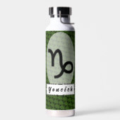 Capricorn Zodiac Symbol Standard van K Yoncich Waterfles (Links)