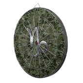 Capricorn Zodiac Symbol Woodland Camouflage Dartbord (Voorkant Rechts)