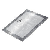 Capricorn Zodiac Symbool Distress Steel Decor Notitieblok (Schuin)