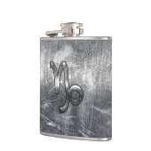 Capricorn Zodiac Symbool Grunge Distress Style Heupfles (Links)