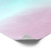 Capricorn Zodiac Symbool op moeder van het parelde Poster (Hoek)