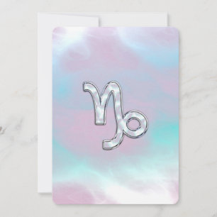 Capricorn Zodiac Symbool op moeder van Pearl Nacre