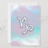 Capricorn Zodiac Symbool op moeder van Pearl Nacre (Voorkant)