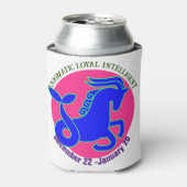 Capricorn Zodiac-teken Persoonlijk Blikjeskoeler (Blikje Voorkant)