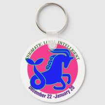 Capricorn Zodiac-teken Persoonlijke sleutelhanger