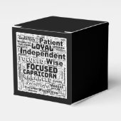 Capricorn Zodiac Word Cloud Inspiration Bedankdoosjes (Voorkant Zijde)